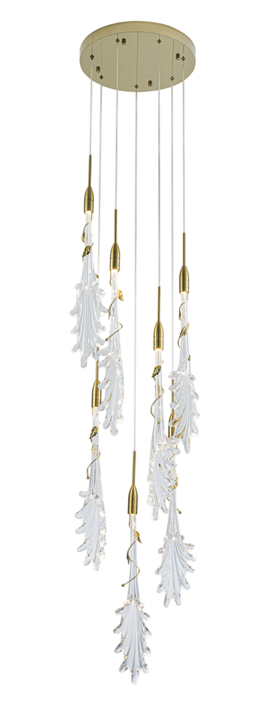 картинка Люстра VELOCE 22 LED 21 Вт 3000К золотой модерн от магазина Bojeni