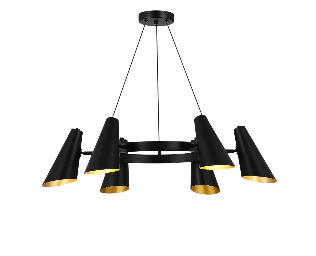 картинка Люстра VELOCE 12 E14*6 чёрный модерн от магазина Bojeni