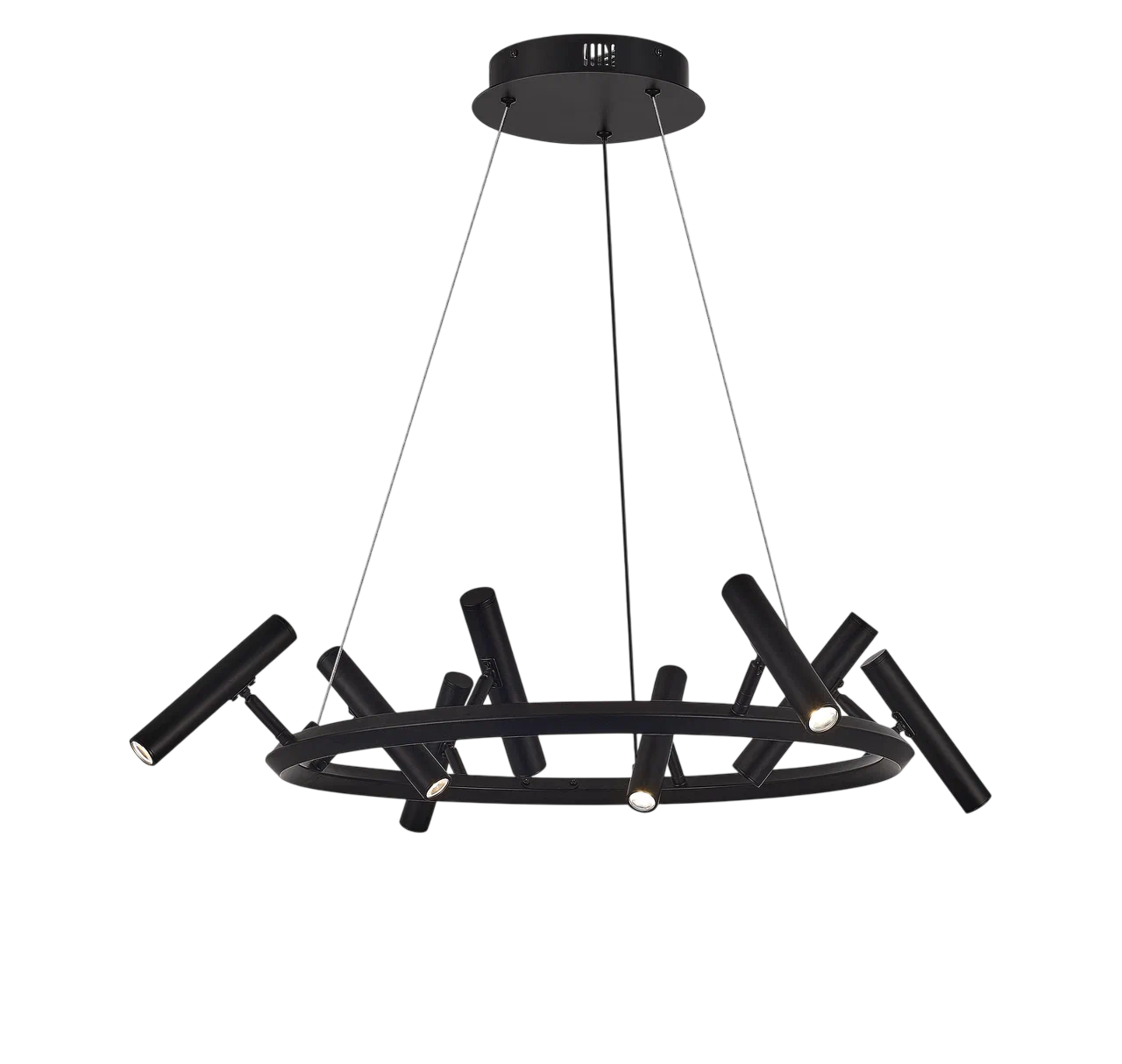 картинка Люстра VELOCE 05 LED 36 Вт 3000К чёрный модерн от магазина Bojeni