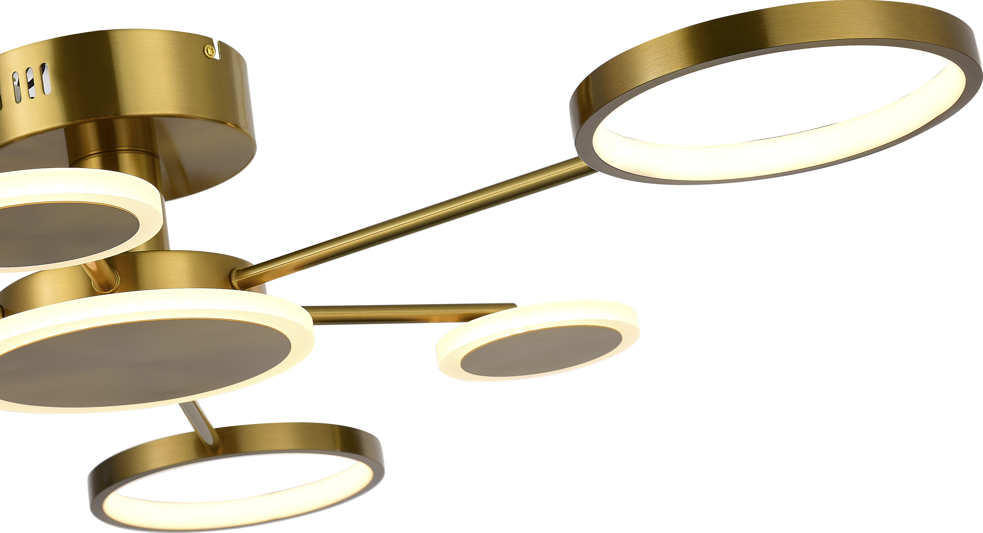 картинка Люстра VELOCE 02 LED 51 Вт 3000К золотой модерн от магазина Bojeni