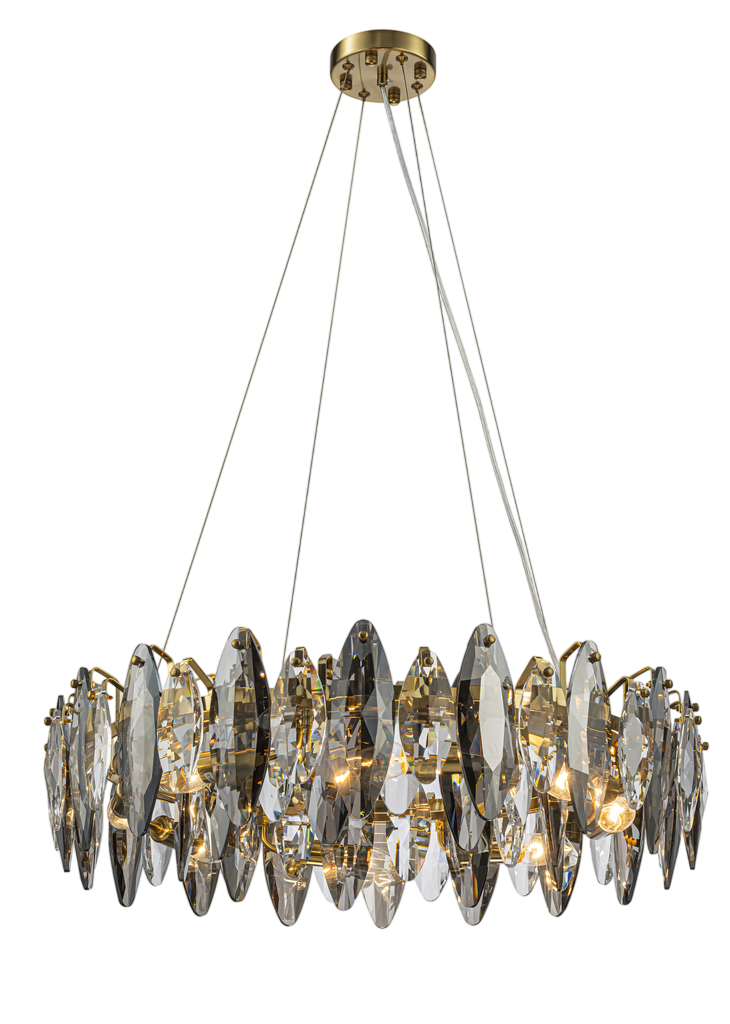 картинка Люстра VELOCE 23 E14*8 золотой модерн от магазина Bojeni