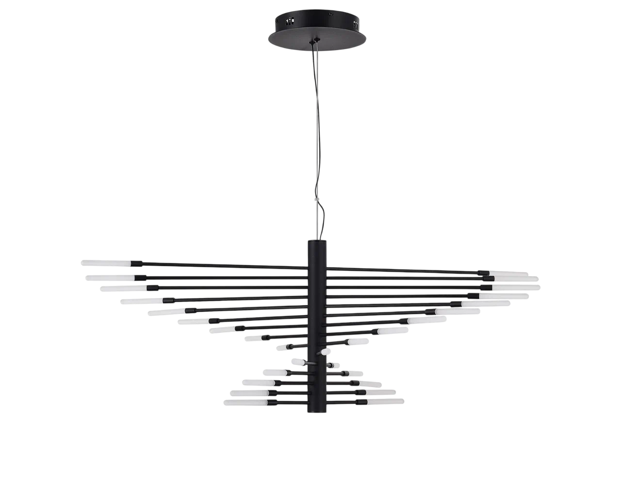 картинка Светильник FERRO подвесной 04 LED 30 Вт 3000К чёрный металл от магазина Bojeni