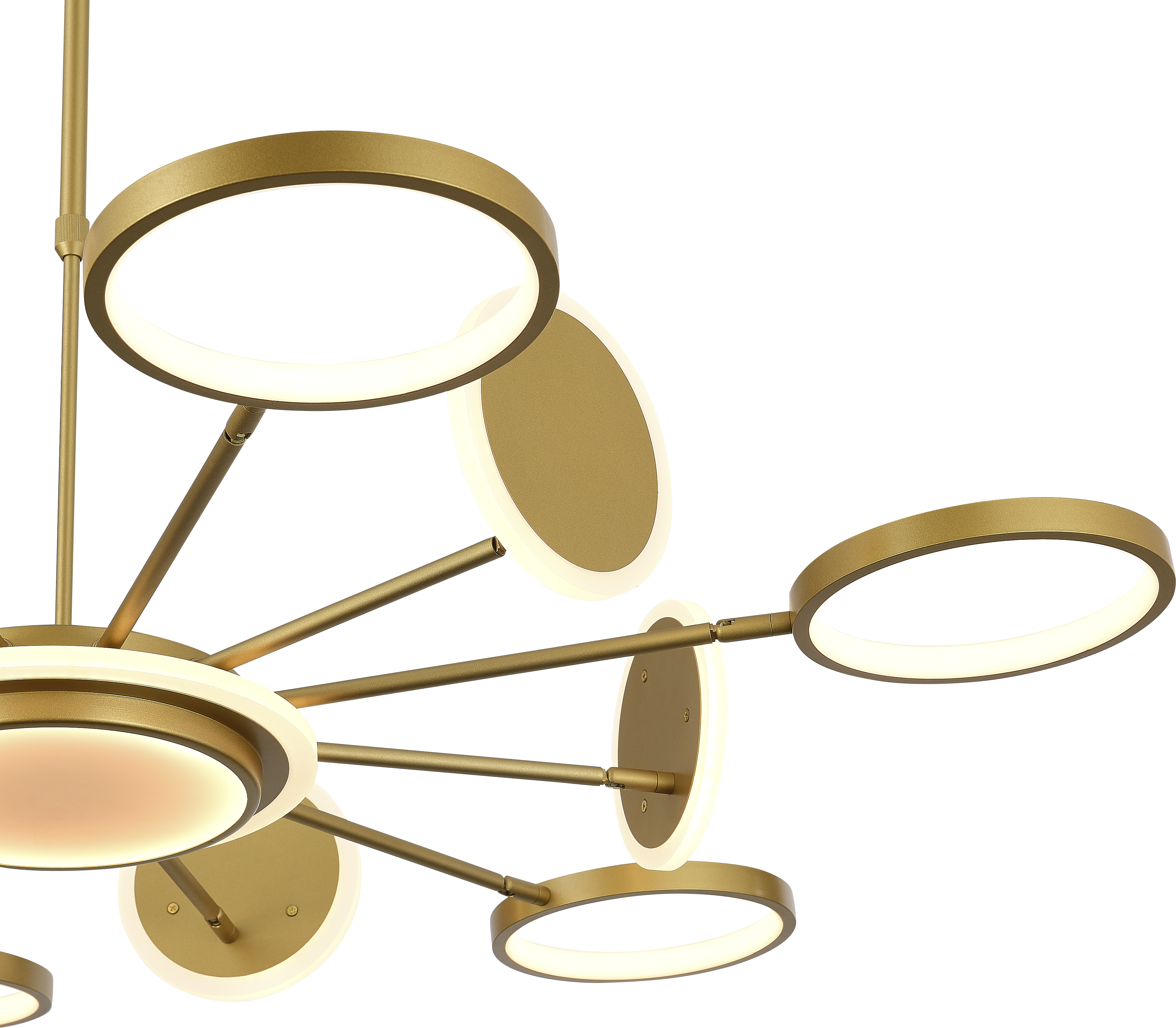 картинка Люстра VELOCE 01 LED 98 Вт 3000К золотой модерн от магазина Bojeni