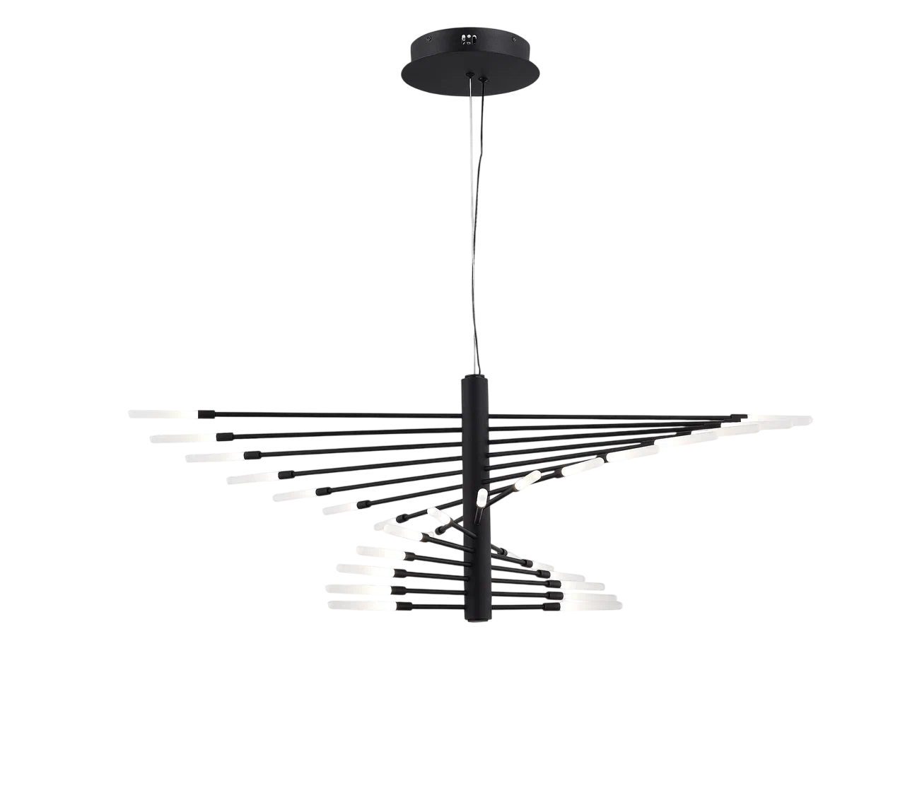 картинка Светильник FERRO подвесной 04 LED 30 Вт 3000К чёрный металл от магазина Bojeni