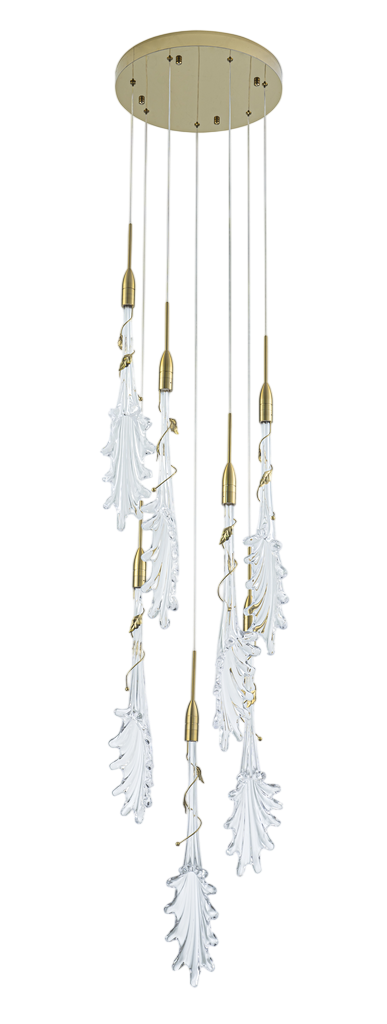 картинка Люстра VELOCE 22 LED 21 Вт 3000К золотой модерн от магазина Bojeni