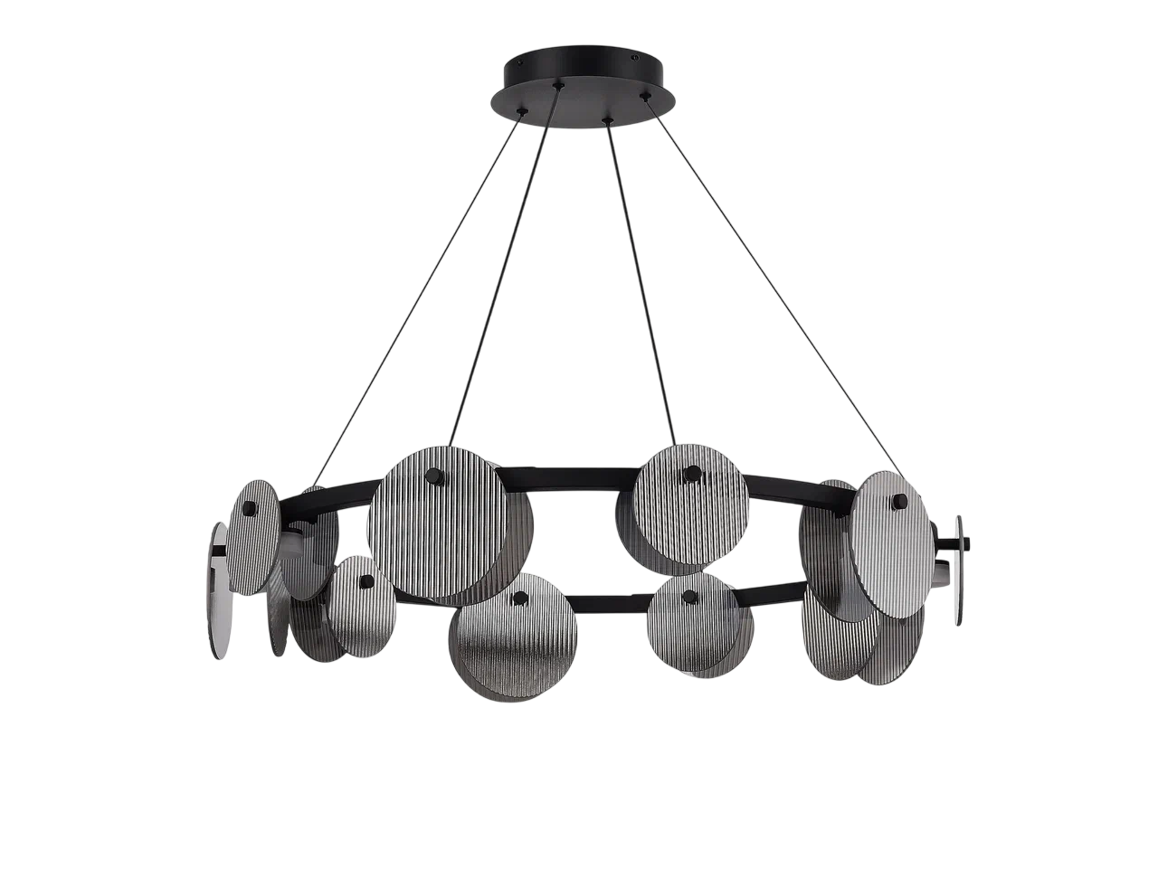 картинка Люстра VELOCE 07 LED 25 Вт 4000К серый модерн от магазина Bojeni