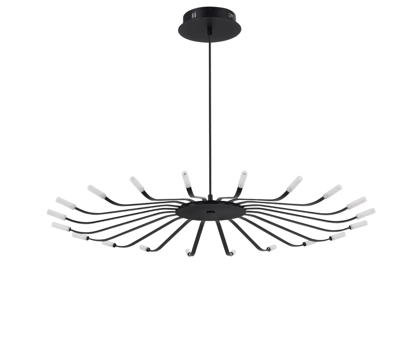 картинка Люстра FERRO LED 30 Вт 3000К чёрный металл от магазина Bojeni