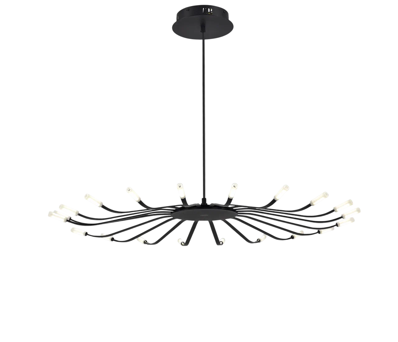 картинка Люстра FERRO LED 30 Вт 3000К чёрный металл от магазина Bojeni