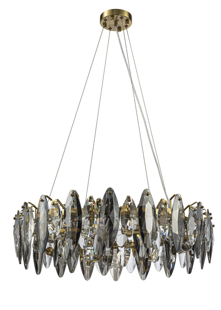 картинка Люстра VELOCE 23 E14*8 золотой модерн от магазина Bojeni