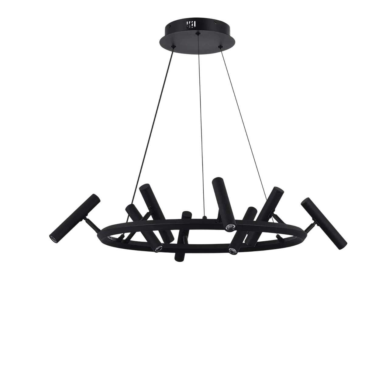 картинка Люстра VELOCE 05 LED 36 Вт 3000К чёрный модерн от магазина Bojeni